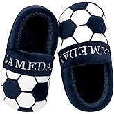 INMINPIN Kids Toddler Ball Sports Slippers Girls Boys Cozy Warm House Shoes Memory Foam Non-Slip Indoor Outdoor Slippers for Sports Fan (Toddler/Little Kid/Big Kid)