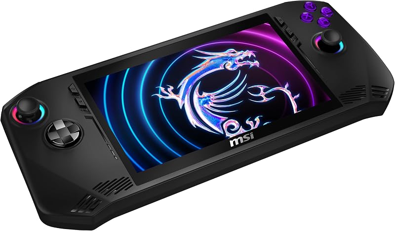 Claw A1M-036 Gaming Handheld, 7 Pulgadas FHD 120Hz IPS Display Intel Core Ultra 5 Procesador 135H, 16GB RAM, SSD 512GB, Tarjeta gráfica Intel ARC, Windows 11 Home, Negro