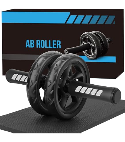 Exercise Equipment Fitness Mad Duo Ab Wheel - Dual Wheel Core Trainer ...