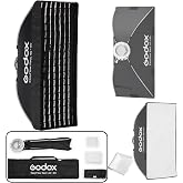 GODOX Softbox EazyFlow Rect 40 &times; 90cm Strip Softbox | 15.7" &times; 35.4" Quick-Folding Softbox with Grid and Full-Metal Bowens Mount for Studio Flashes and LED Video Lights