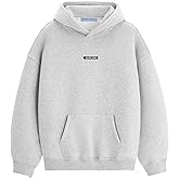Aelfric Eden Fleece Lined Hoodies For Men Women Oversized Hoodie Casual Hooded Sweatshirts Warm Solid Basic Pullover Tops