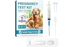 NECALON Dog Pregnancy Test, Convenient Pet Pregnancy Test at Home, Fast and Accurate Pregnancy Self Test Strips for Dog & Cat, Disposable