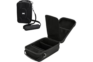 JJC Hard Camera Insert Bag, Waterproof Camera Case for Canon Nikon Sony Fujifilm DSLR Mirrorless Cameras, Camera and Lens Car