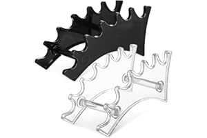 RUNROTOO 2pcs Pen Organizer Rack with Multiple Slots and Detachable Design Plastic Horizontal Pen Stand