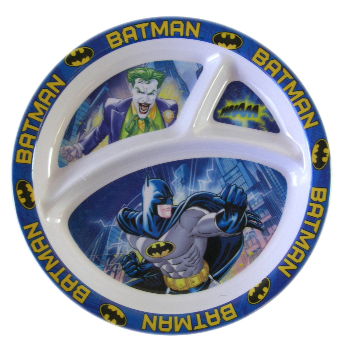 DC Comics 2 Sides and Entrée Batman Dinner Plate Batman