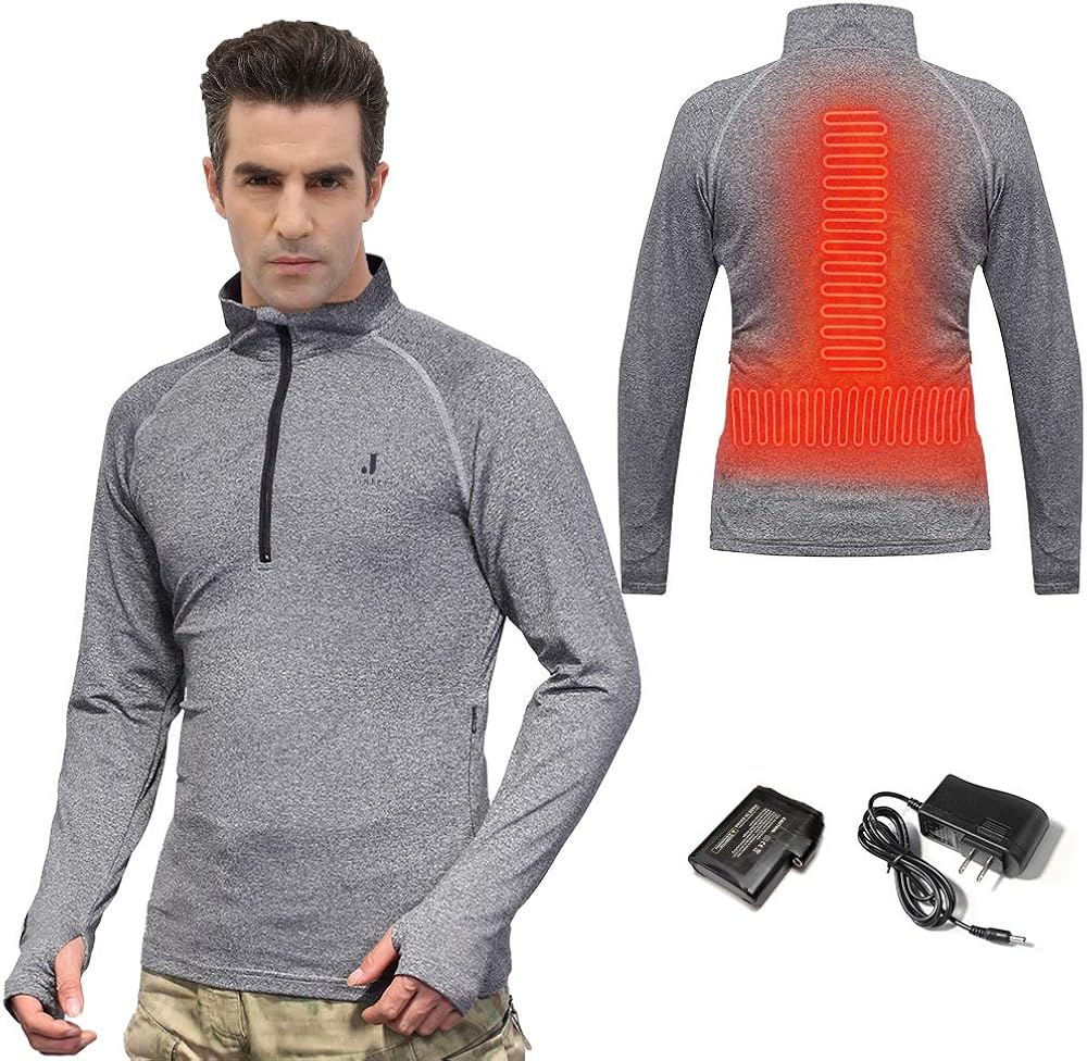 Thermal Underwear for Men Women Heated Clothes Winter Long Johns with 3000/4000mAh Rechargeable Battery