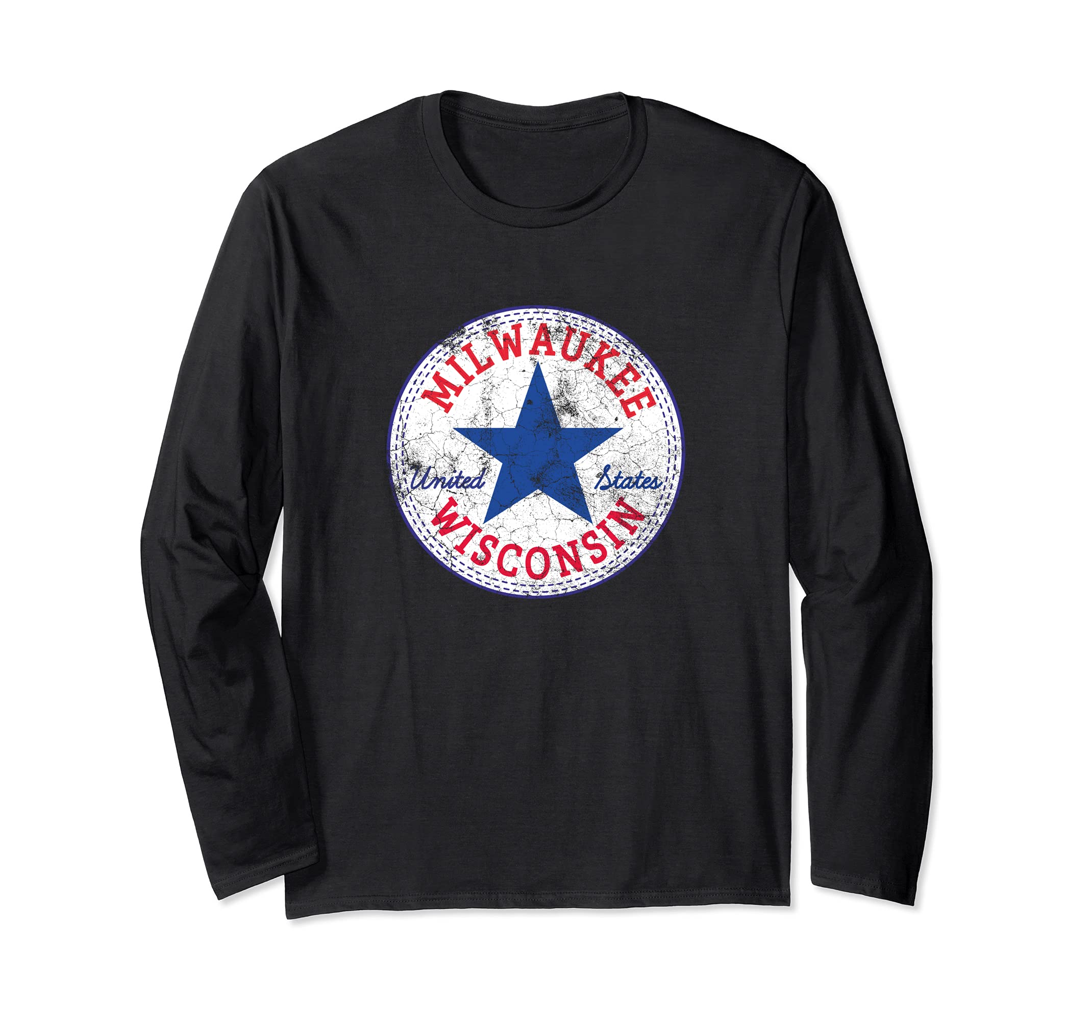 Milwaukee Wisconsin USA United States Outdoor Skater Rocker Long Sleeve T-Shirt