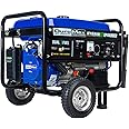 DuroMax XP4400EH Dual Fuel Portable Generator-4400 Watt Gas or Propane Powered Electric Start-Camping & RV Ready, 50 State Ap