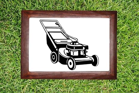 Amazon Lawnmower 芝生アート 芝刈り機 ウォールデカール 壁装飾 ホームデコ ガレージデコ オフィス デカール 寝室装飾 ユニークな装飾 芝生標識とスティック アメリカ製 ウォールステッカー オンライン通販