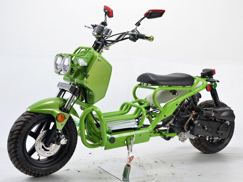 CRT MOTOR Boom 50cc Maddog Air Cooled Single Cylinder 4-Stroke Moped Scooter GREEN
