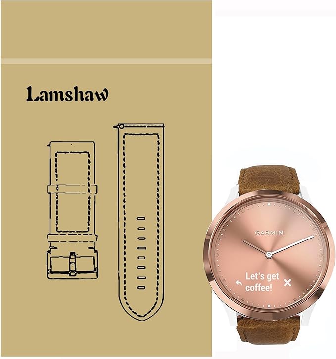 vivomove hr leather strap