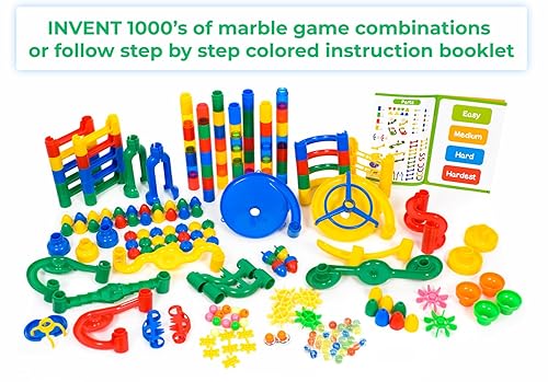 Giant Marble Run Toy Track Super Set Game I MagicJourney 230 Piece