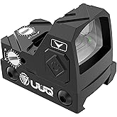 UUQ Mini Reflex Red Dot Sight Shake Awake Optic Sight for Rifles, Pistols and Shotguns 2MOA,12 Brightness Adjustment Red Dot