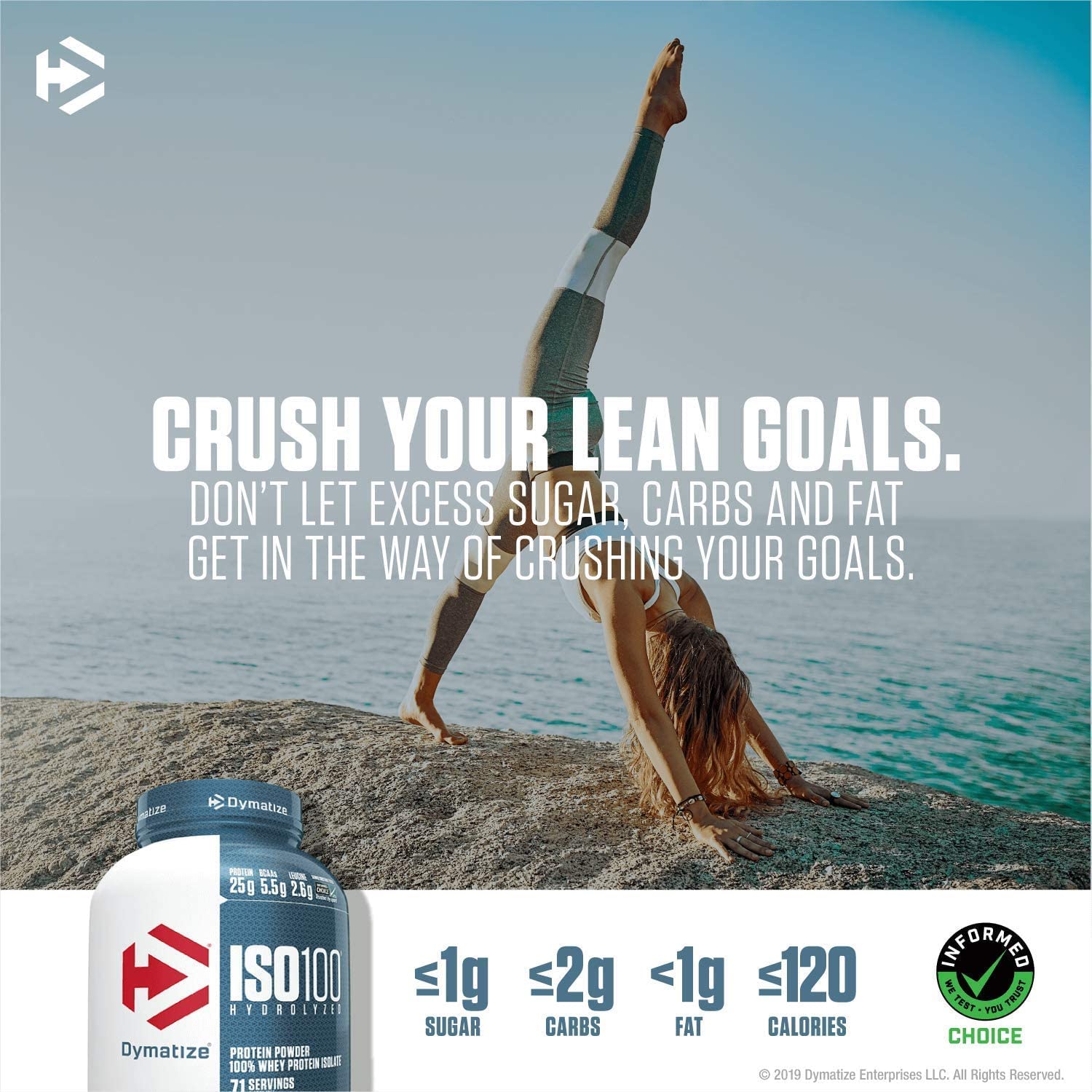 Dymatize ISO 100 Hydrolyzed Whey Protein Powder Isolate