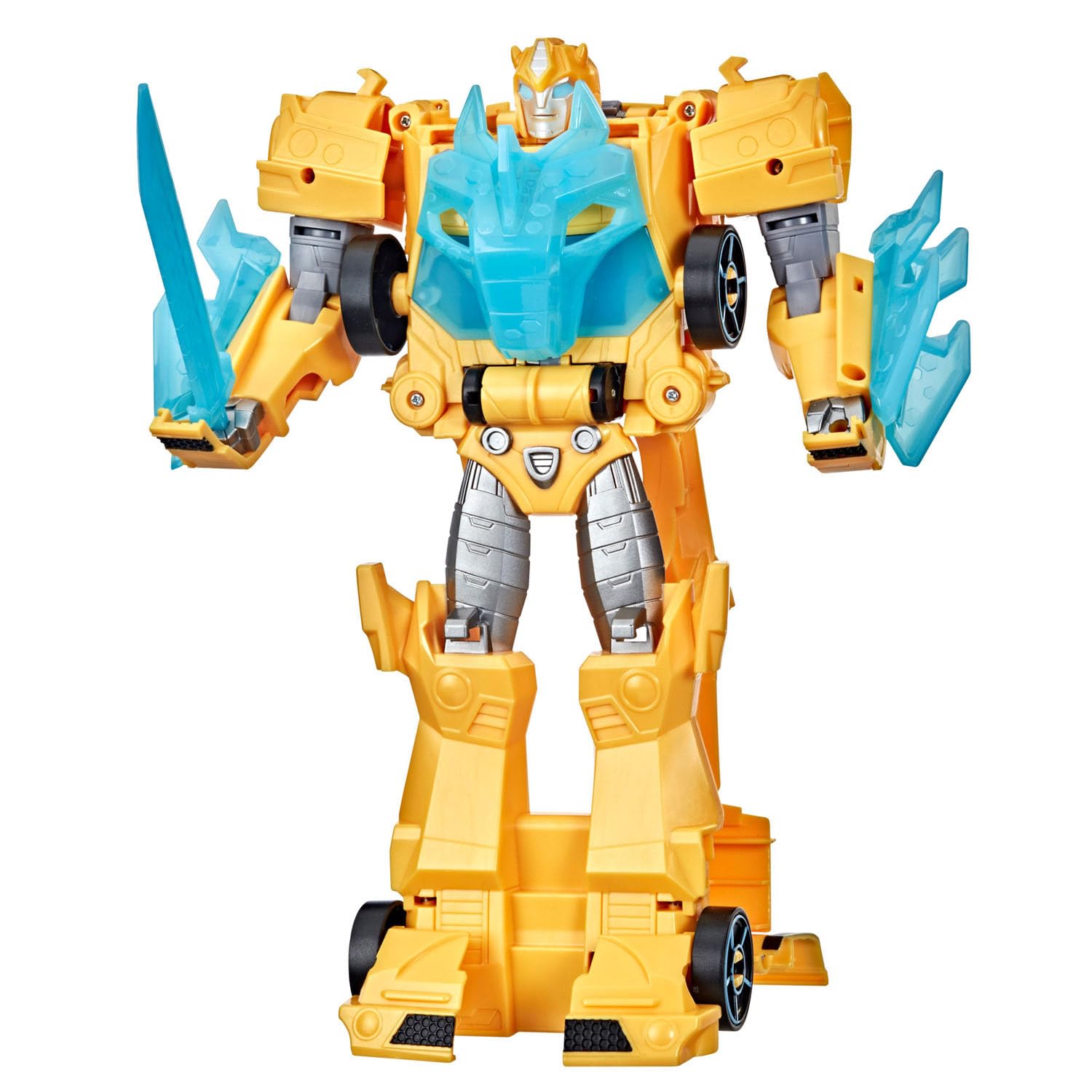 Transformers Toys Bumblebee Cyberverse Adventures Dinobots Unite Roll N’ Change Bumblebee Action Figure, 6 and Up, 10-inch, Multicolor (F2730)