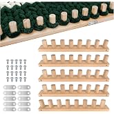 Violetfox 80" Chunky Blanket Loom Kit, Adjustable Knit Loom Yarn Loom for Adults, Wooden Hand Knitting Loom for Throw Blankets, Beginner-Friendly Yarn Craft Weaving Tools for Home DIY (80 in)