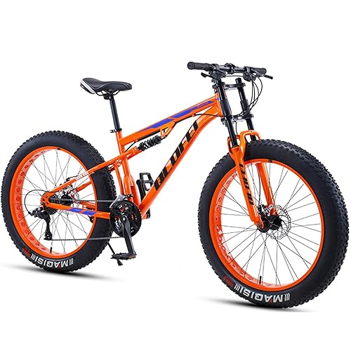 QLOFEI Fat Tire Bikes for Men 26 Inch,Fat Tire Mountain Bike for