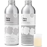 Dirty Labs | Bio-Liquid Laundry Gentle Starter Kit | Free &amp; Clear &amp; Delicates | 2x 32 Loads (8.6 fl oz) | Hyper-Concentrated | High Efficiency &amp; Standard Machine Washing | Nontoxic, Biodegradable