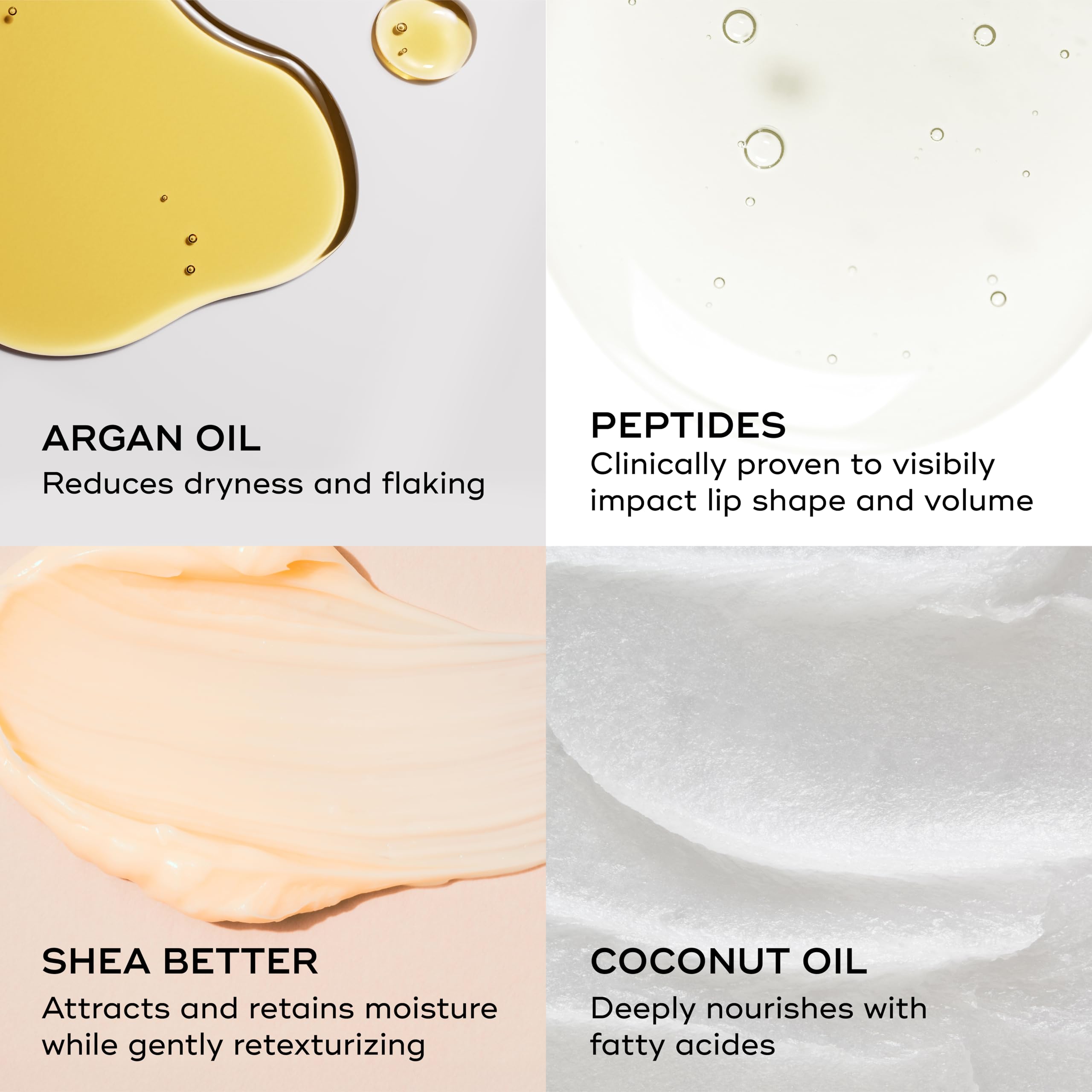 EVER SMOOTH Peptide Lip Therapy Collagen Balm – PETAL Soft Neutral Pink Tint, Coconut, Argan & Camellia Oils, Peptides & Shea Butter, Vegan & Cruelty-Free Lip Nourishment