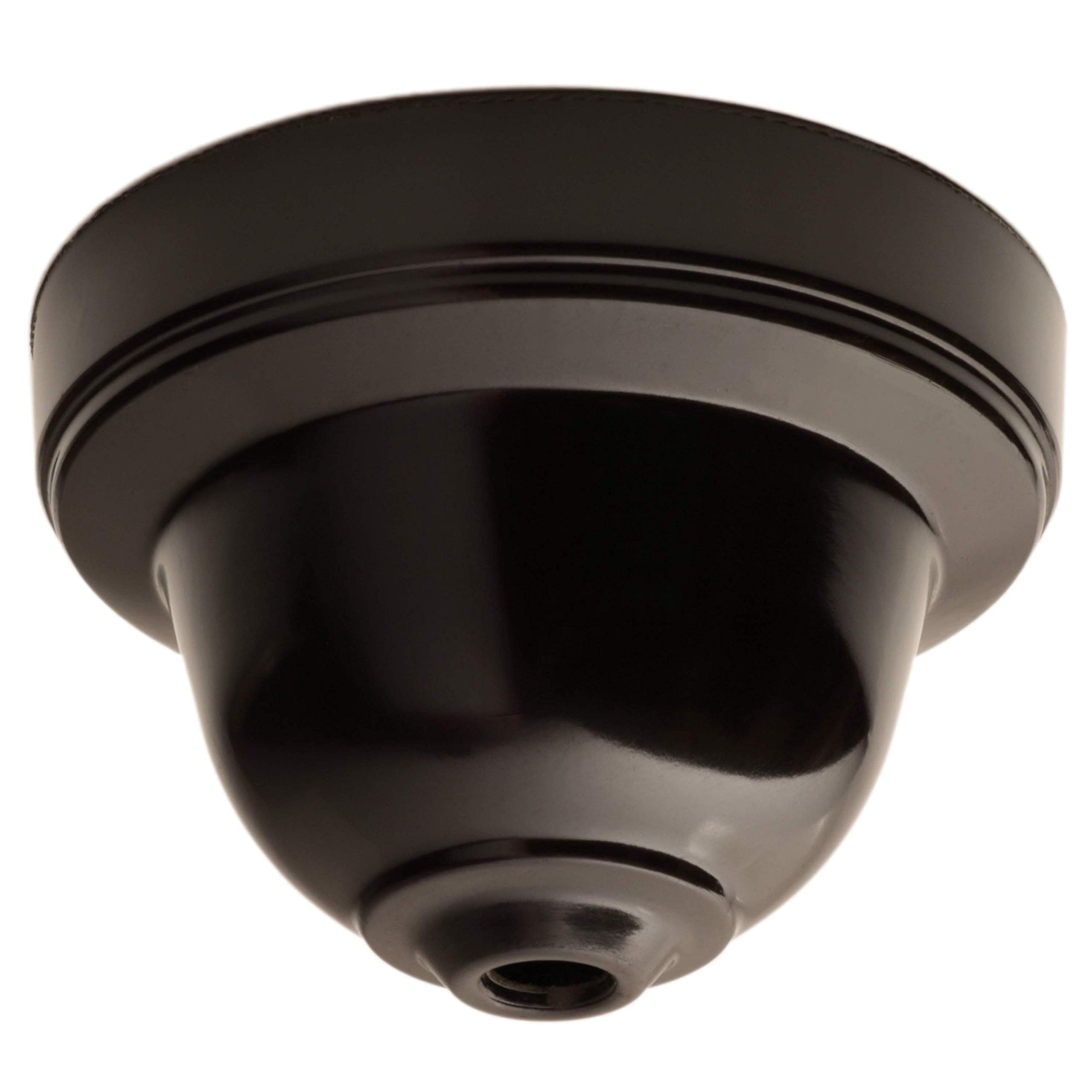 Reproduction Ceiling Rose Cup for use in Retro Ceiling Pendant in Dark Brown Bakelite