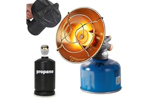 Portable Butane Propane Tent Heater, 2-in-1 Propane and Butane Heater Safe for Indoor Garage Outdoor Winter Patio Camping Gol