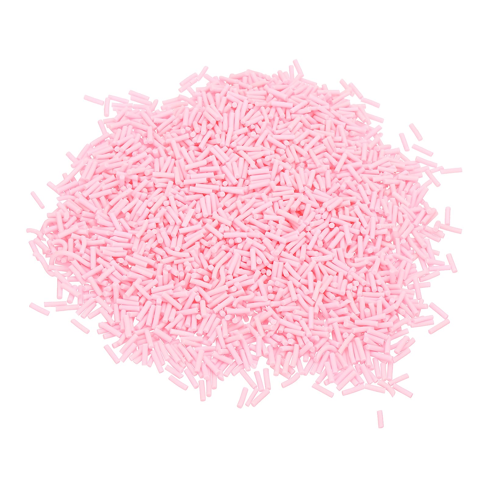 PATIKIL 100g Fake Sprinkles, Faux Sprinkles Clay Sprinkles Sugar granules for Nail Art DIY Crafts Cake Phone Case Resin Nail Art Slices Polymer Slices, Light Pink