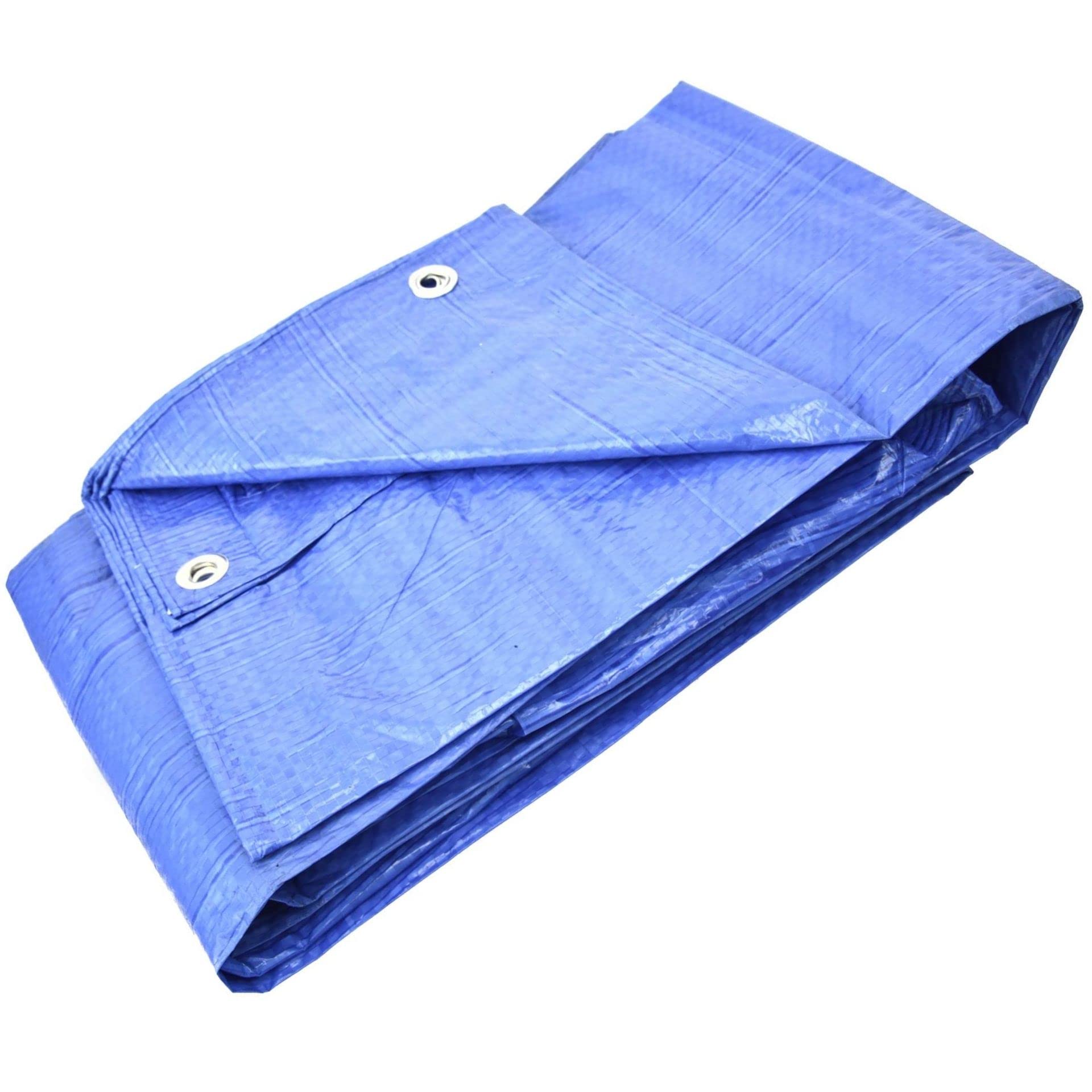 GARDENIX Tarpaulin Waterproof Heavy Duty Tarp Sheet Cover, Blue 60 g/m² (2 m x 4 m), Garden Tarpaulin Sheet for Camping, Terrace - Waterproof, Weatherproof, UV Protection, Reinforced Eyelets