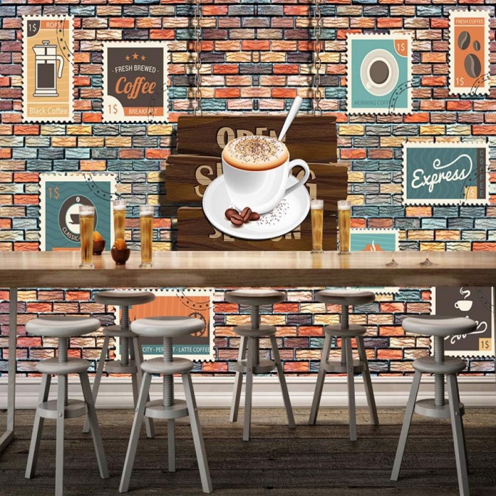 Amazon Amazhen カスタム 壁紙 コーヒー スタンプ 3d ステレオ レンガ 壁画 ファッション カフェ デコレーション 背景 壁紙 350cmx256cm ウォールステッカー オンライン通販 Amazon Amazhen カスタム 壁紙 コーヒー スタンプ 3d ステレオ レンガ 壁画 ファッション カフェ デコレーション 背景 壁紙 350cmx256cm ウォールステッカー オンライン通販