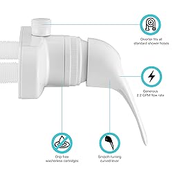 Dura Faucet DF-SA150-WT RV Shower Faucet Valve