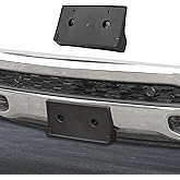 Jimen for Ram License Plate Holder, Front License Plate Frame Mount Bracket Compatible with Dodge Ram 2018-2023 (Black)
