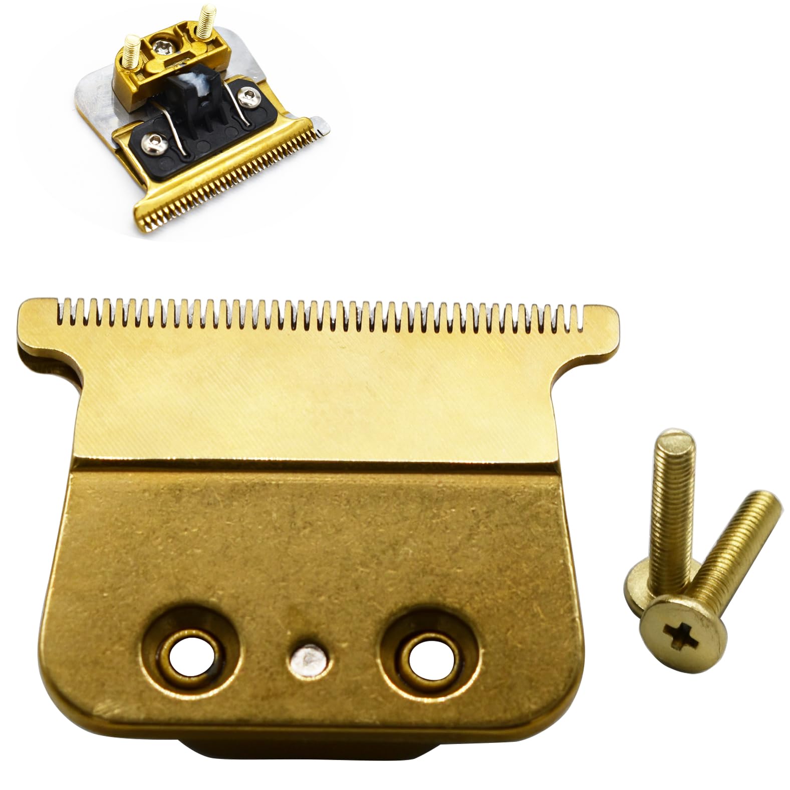 Professional Replacement Blades Set for Outlining Hair Trimmer Compatible with BaBylissPRO Barberology FX787 and LoPROFX Trimmers FX726 (Gold)