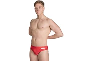Arena Men Performance Halftone Swim Briefs Athletic Swimwear Professional Swimsuit