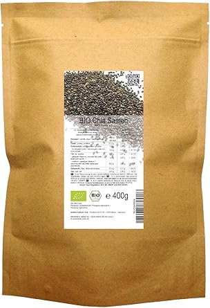 BIO las semillas de Chía («Salvia hispanica»)  400 g: Amazon.es: Alimentación y bebidas