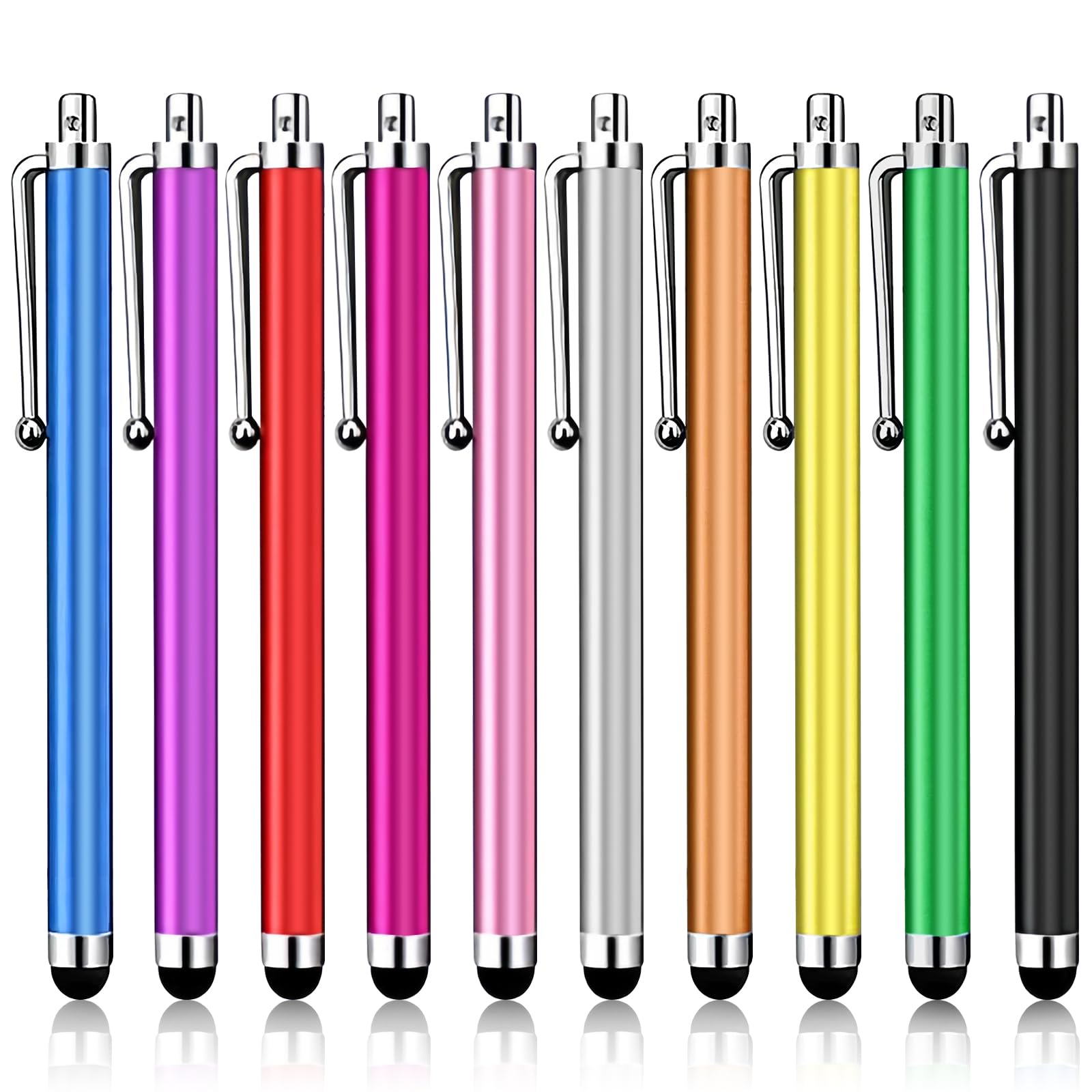 Photo 1 of 10 Pack Stylus Pen,High Precision and Sensitivity Stylus for Everyday Writing,Stylus Pen for Touchscreen Drawing,Universal Stylus Compatible with Touch Screens,10 Colors