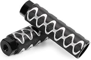 Bike Pegs 3/8 Inch - 26 Teeth Aluminum Alloy Anti-Skid Foot Pedals for BMX Rear Axles Stunt 2Pcs