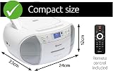 Denver TDC-280 Portable Radio CD Tape Cassette Player DAB+ FM Clock view 6