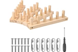 47inch Chunky Knitting Blanket Loom, Wooden Loom Frame for DIY Throw Blankets, Adjustable Size Hand Knitting Yarn Chunky, Wea