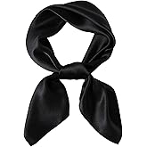 WUZININGLE 100% Mulberry Silk Square Scarf 27''x27'' Neck Scarf Hair Scarf Headscarf Bandanas for Women