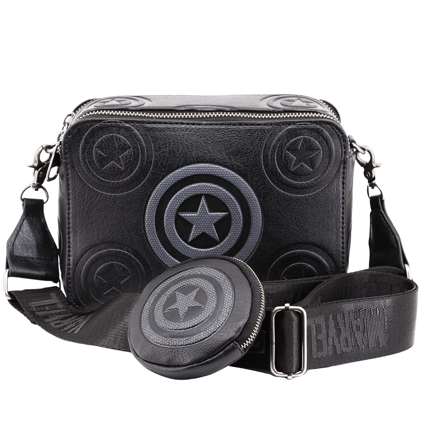 Captain America Defense-IBiscuit Bag with Cookie Purse, Black