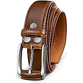BULLIANT Men Belt Multi Pack,Leather Belt For Gift Men Golf Dress Casual Jean 7Holes 1 3/8"