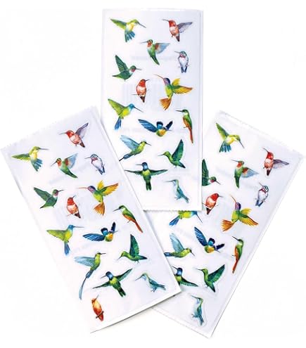 2x Kolibri Aufkleber 7,5cm – Glänzende Vinyl-Sticker Für Auto, Laptop & Basteln