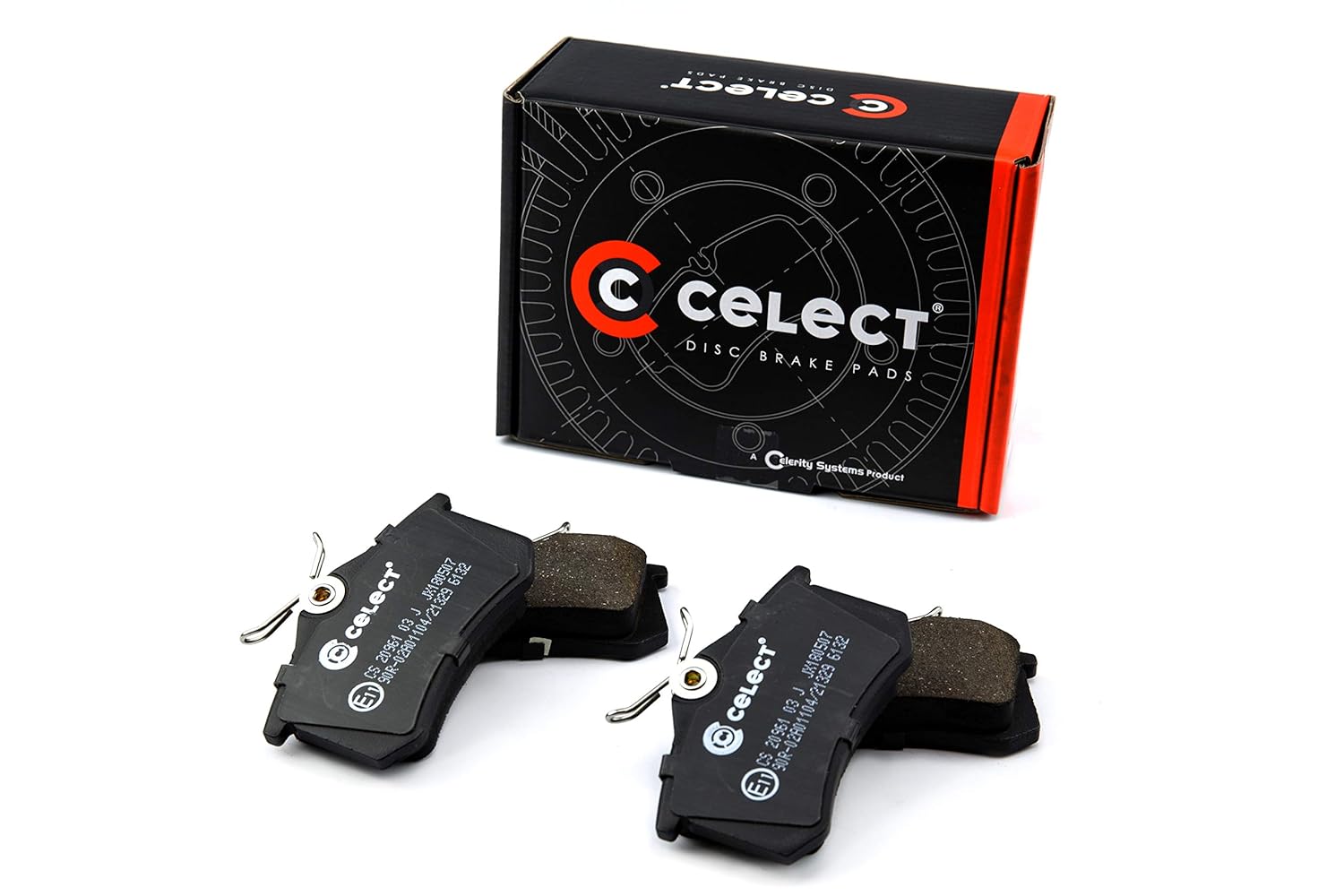 Set of 4 Celect CS2096103J Disc Brake Pad Set Automotive Car Parts