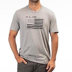 KLIM Men's Patriot Flag Tri-Blend Short Sleeve Tee