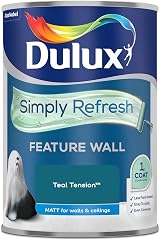 Dulux Simply Refresh Teal Tension Matt Emulsion Paint 1.25L One Coat view 3