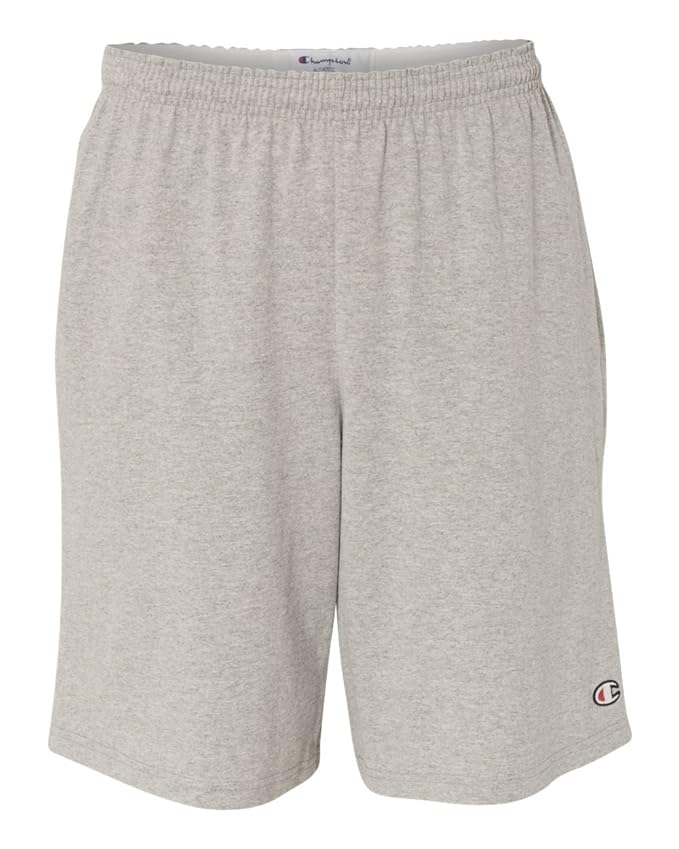 Buy Champion 8180 9" Inseam Cotton Jersey Shorts with Pockets Oxford