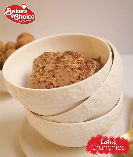 BAKER’S CHOICE LOTUS CRUNCH TOPPING – LOTUS FLAVORED CRUNCHY SPRINKLES FOR ICE CREAM SUNDAE TOPPINGS – 6.5 OZ. – DAIRY FREE, KOSHER – BAKER’S CHOICE