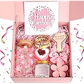 FNETDY Birthday Gifts for Teen Girls, Women, Teenage Girl Birthday Gift Sets for Teen Girls Tween Gifts for Teenage Girl Cute Daisy Aesthetic Glass Cup Gift Basket for Teens Girls