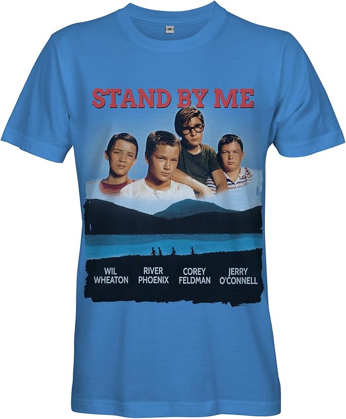 Retro Tees Ladies Stand by ME Movie TShirt Blue Amazon.co.uk Clothing