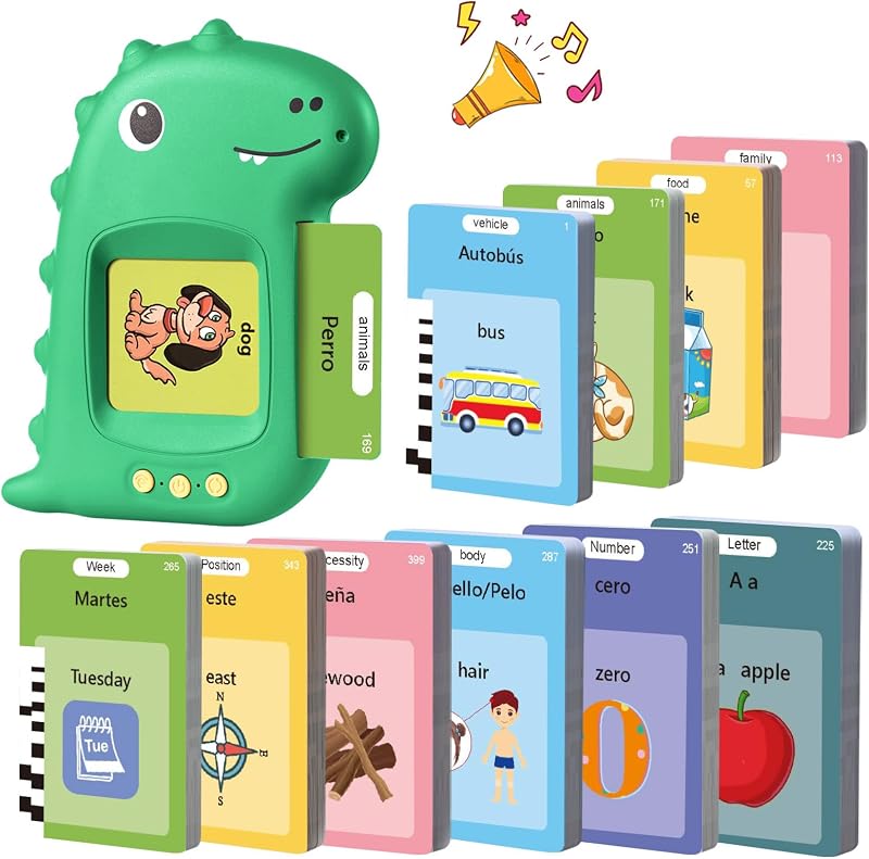 Tarjetas Flash Parlantes Español Juguetes Niños para 3+ Años(Verde) — foto 1 de 6