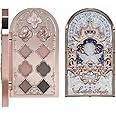 Flower Knows Little Angel 9-Color Eyeshadow Palette - 6 Matte+3 Shimmer Neutral Shades,Long-lasting,Easy-to-apply & Highly Pigmented Goth Eye Shadow(01 Edens Angel,0.37 Oz)